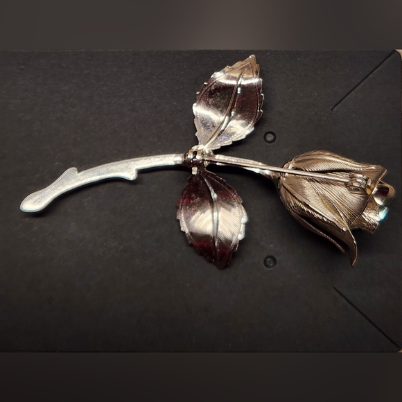 🌹 Beautiful Antique Silver Rose 🌹 - Picture 3 of 6